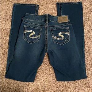 Silver Suki mid slim boot jean